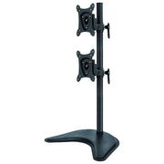 Link braccio da tavolo con base per due video fino a 15 kg da 13 a 27 fino a vesa 100x100