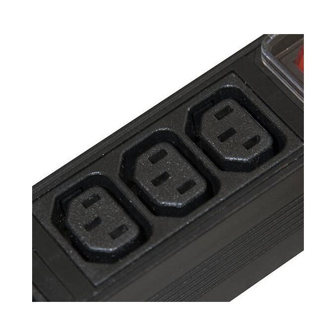 Link multipresa 9 prese femmina iec c13 per armadi rack 19''