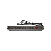 Link multipresa 9 prese femmina iec c13 per armadi rack 19''