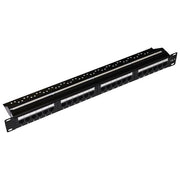 Link pannello patch 19 non schermato utp 24 porte 8 poli rj45 per reti categoria 5e nero