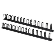 Link Coppia Passacavi Verticali 1u 86,5cm Nero