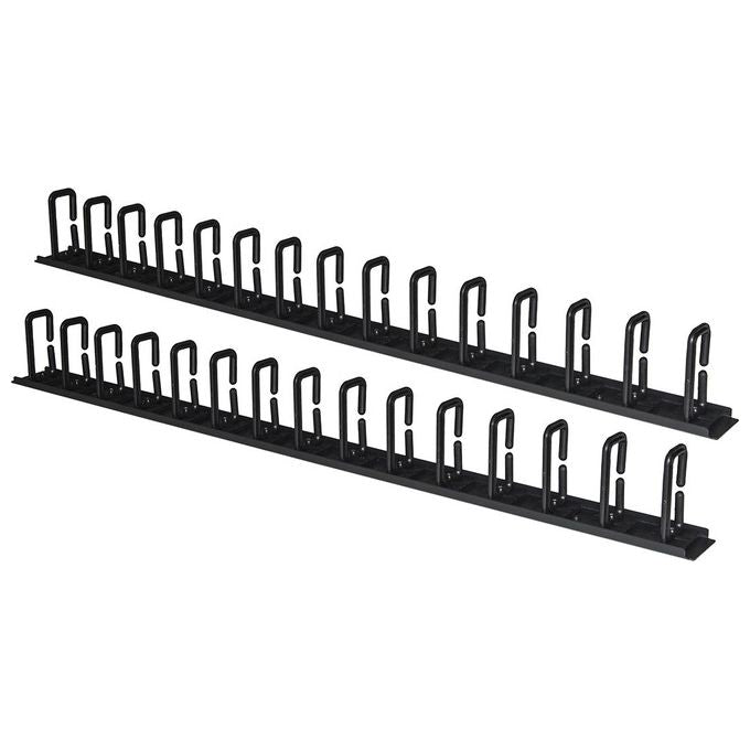 Link Coppia Passacavi Verticali 1u 86,5cm Nero