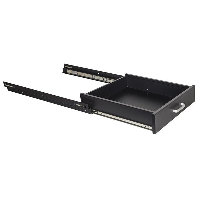 Link cassetto estraibile per armadi rack 19 nero profondita 650mm