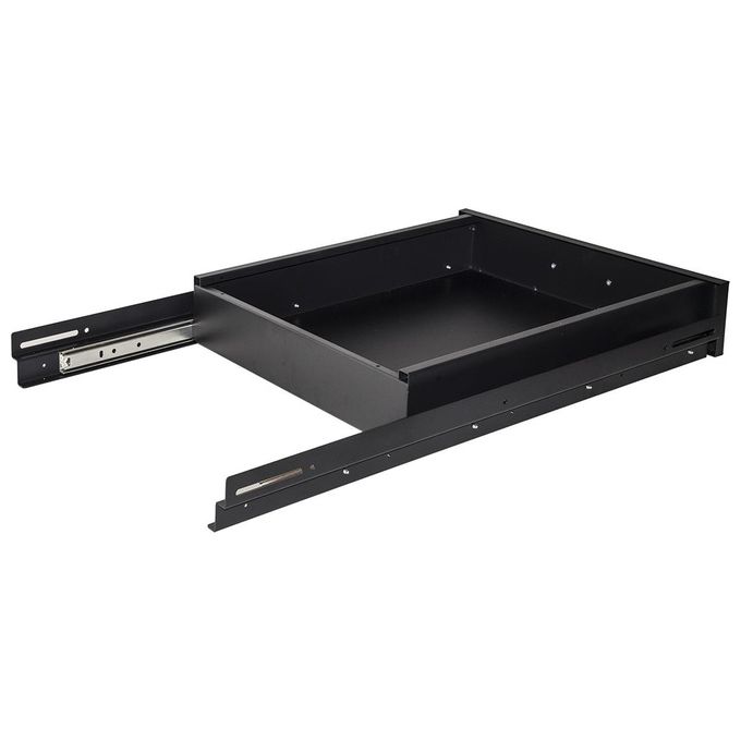 Link cassetto estraibile per armadi rack 19 nero profondita 650mm