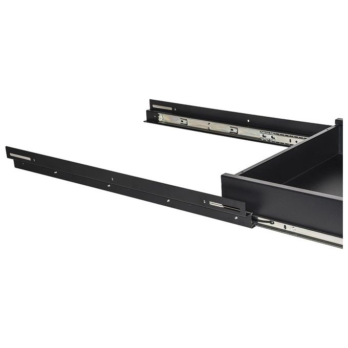 Link cassetto estraibile per armadi rack 19 nero profondita 650mm