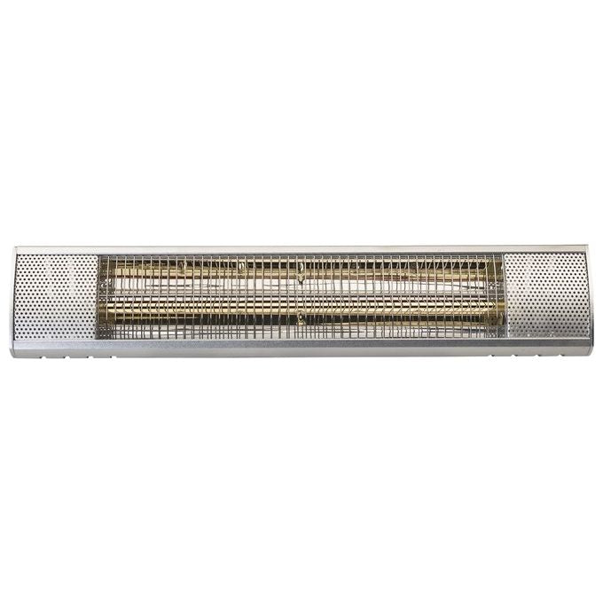 Bimar HR305 Stufa Alogena da Esterno 2000W IP65 Parete Orientabile 90° Kit Montaggio Incluso colore Alluminio
