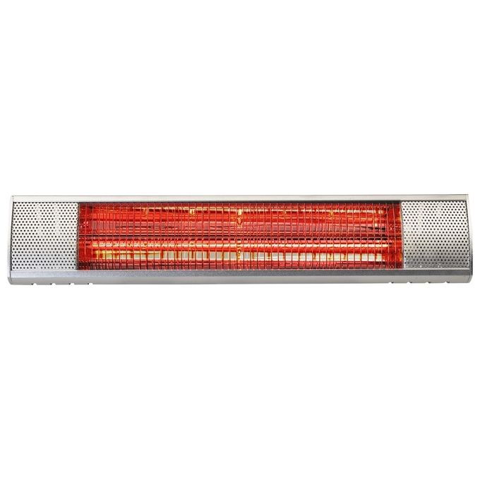Bimar HR305 Stufa Alogena da Esterno 2000W IP65 Parete Orientabile 90° Kit Montaggio Incluso colore Alluminio