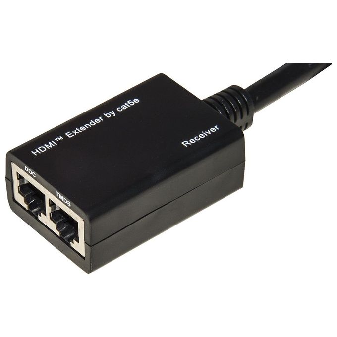 Link Estensore Hdmi Tramite 2 Cavi di Rete Cat 6 Fino a 30mt 1080p