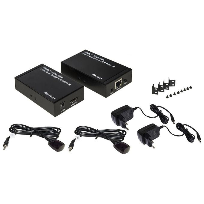Link Estensore Linea Hdmi con Cavo di Rete 120mt con Infrarossi