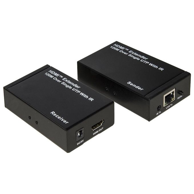 Link Estensore Linea Hdmi con Cavo di Rete 120mt con Infrarossi