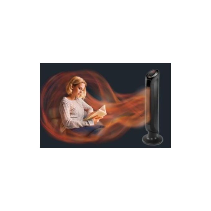 Rowenta SO9420 Intense Comfort Hot Termoventilatore a Torretta Ceramica 2400W 40 m² Telecomando Oscillazione 90° colore Nero