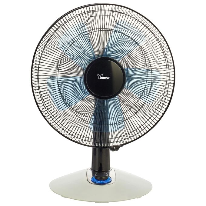 Bimar Ventilatore da Tavolo 30Cm con Led Silente 5 Pale 45W per una Brezza Fresca e Silenziosa in Ogni Ambiente