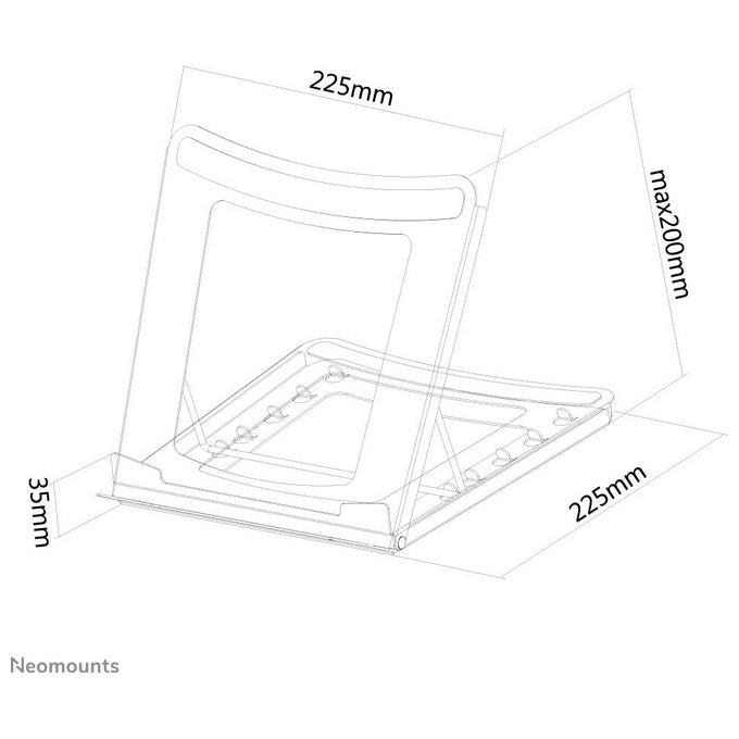 Newstar Supporto per Notebook 15'' Nero