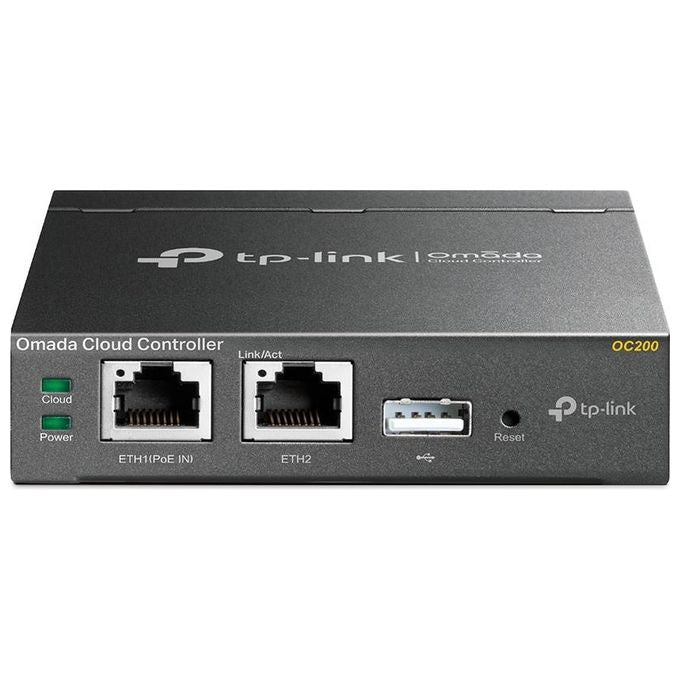 TP-Link OC200 Omada Controller per Access Point WLAN 2 porte LAN 10-100 Mbps PoE gestione fino a 100 AP colore Nero