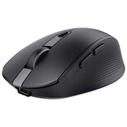 Trust 24819 Ozaa Mouse Wireless Bluetooth Ottico 3200 DPI 6 Pulsanti Silenziosi Multiconnessione Ricaricabile colore Nero