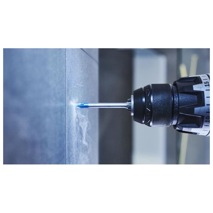 Bosch Professional 3x Set di Punte Expert HEX-9 HardCeramic per Tegole Piastrelle 5-8 mm