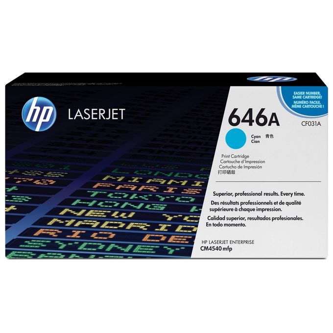 Hp toner ciano 12500 pagine per clj cm4540