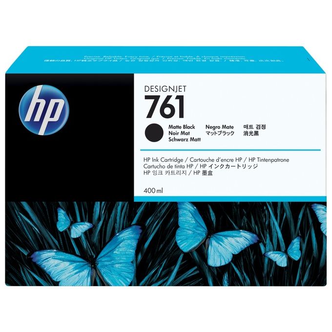 Hp cartuccia ink 761 nero matte 400 ml
