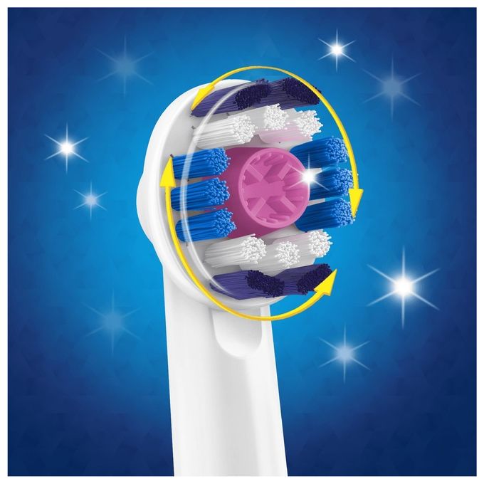 Braun Refill Eb18-3 Probright 3 Testine Ricambio Spazzolino Elettrico