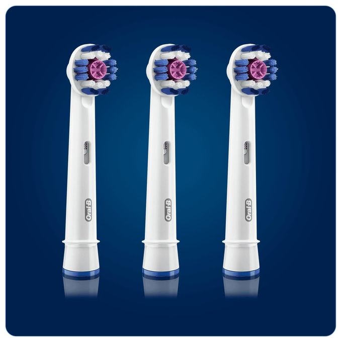 Braun Refill Eb18-3 Probright 3 Testine Ricambio Spazzolino Elettrico