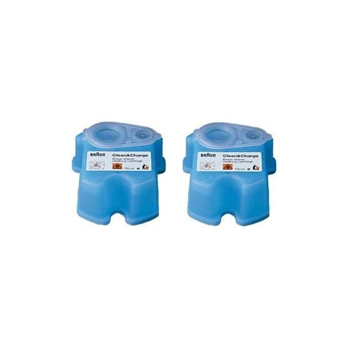 Braun CCR2 Clean and Renew Cartucce di ricarica per rasoio elettrico confezione da 2 pezzi colore Azzurro