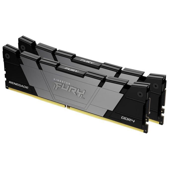 Kingston KF436C16RB12K2-32 FURY Renegade Memoria RAM DDR4 32GB 2x16GB 3600MT-s CL16 DIMM 288-Pin 1.35V Dual Channel XMP 2.0 colore Nero