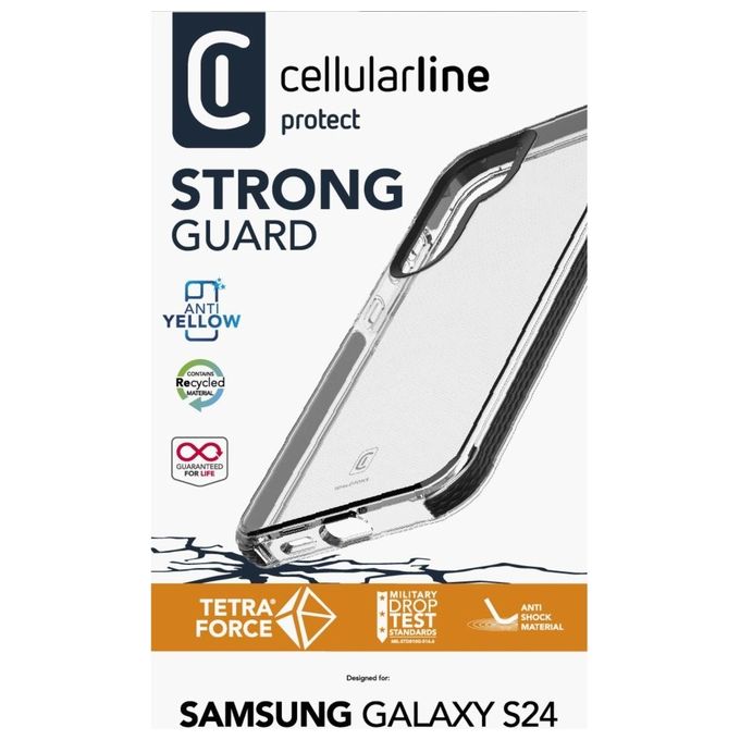 Cellular Line Cover per Samsung Galaxy Tetra S24 Trasparente