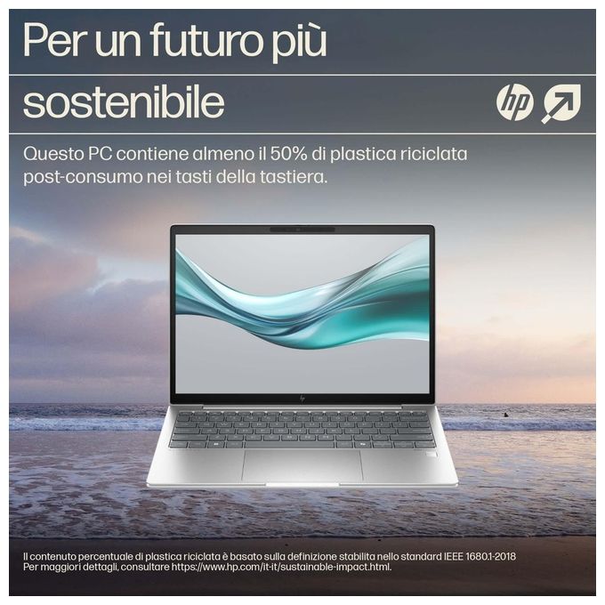 HP A37RVET EliteBook 630 G11 Notebook Intel Core Ultra 5 125U 13.3'' 16GB RAM DDR5 512GB SSD NVMe Windows 11 Pro colore Argento