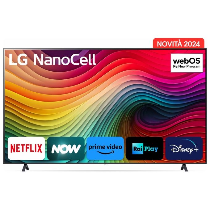 LG 86NANO81T6A NanoCell Smart TV 86'' 4K Ultra HD 120Hz HDR10 webOS 24 Game Optimizer Wi-Fi 5 colore Blu