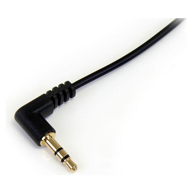 StarTech.com Cavo Audio Stereo 3,5mm Slim Angolato a Destra da 1,8m M-M