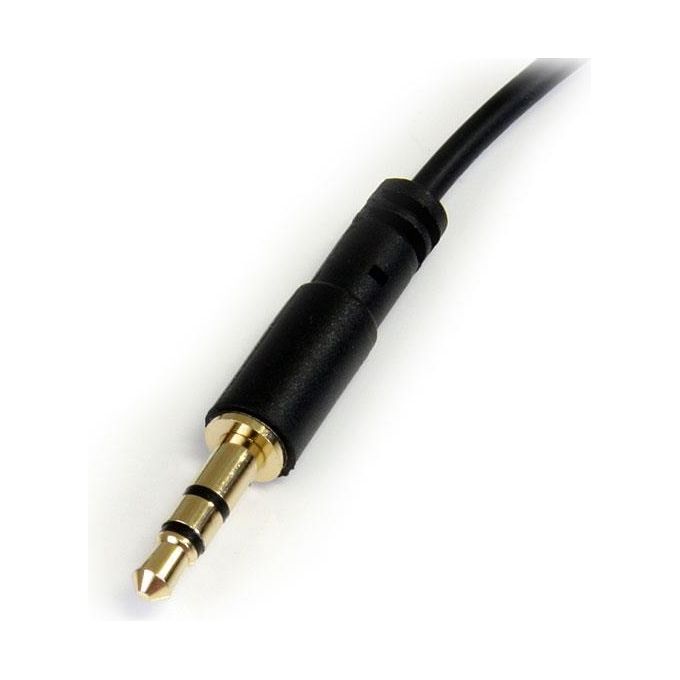 StarTech.com Cavo Audio Stereo 3,5mm Slim Angolato a Destra da 1,8m M-M