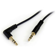StarTech.com Cavo Audio Stereo 3,5mm Slim Angolato a Destra da 1,8m M-M