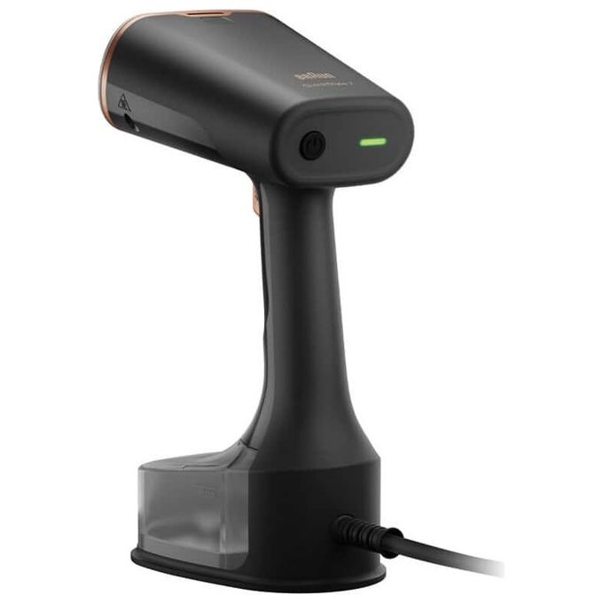 Braun GS7077BK QuickStyle 7 Ferro a Vapore Verticale Piastra Ceramica 1600W Vapore 35 g-min Riscaldamento 35 s colore Nero