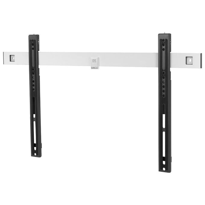 One For All WM6611 Ultra Slim Supporto da Parete per TV Compatibile 32-90 Pollici Fino a 80 Kg VESA 100x100-600x400 Distanza 1.3 cm colore Nero