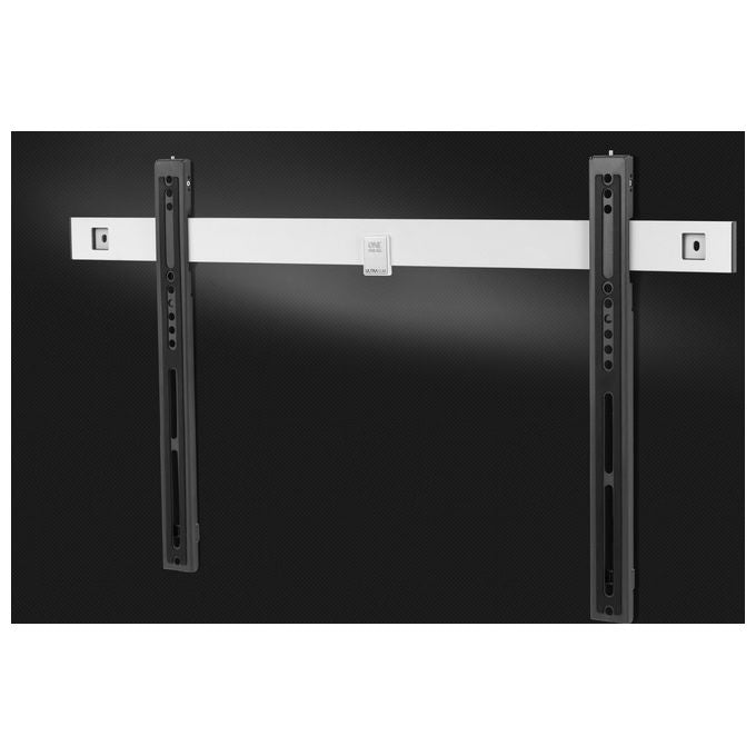 One For All WM6611 Ultra Slim Supporto da Parete per TV Compatibile 32-90 Pollici Fino a 80 Kg VESA 100x100-600x400 Distanza 1.3 cm colore Nero