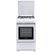 De'Longhi DL554EW Cucina a gas con forno elettrico 4 fuochi 52 L Classe A accensione elettronica grill (85x50x50 cm) colore Bianco