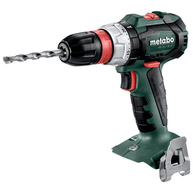 Metabo 602334840 BS 18 LT BL Q Trapano-avvitatore a batteria Brushless 2100 giri-min 1,3 cm acciaio 3,8 cm legno 1,5 kg colore Nero
