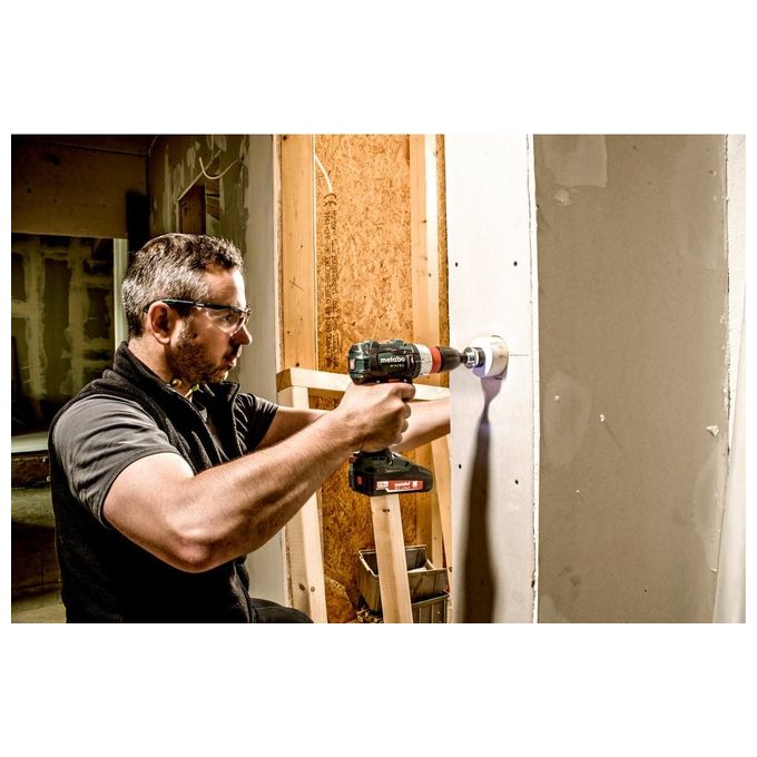 Metabo 602334840 BS 18 LT BL Q Trapano-avvitatore a batteria Brushless 2100 giri-min 1,3 cm acciaio 3,8 cm legno 1,5 kg colore Nero