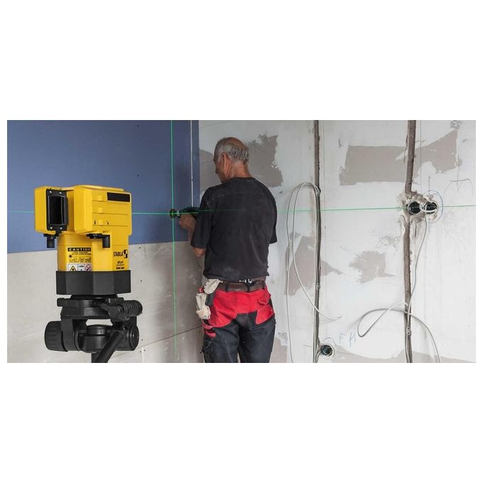 Stabila 19110 LAX 50 G Laser a Linea Croce Verde Autolivellante Portata 30 m Precisione ±0,5 mm-m IP53 colore Nero Giallo