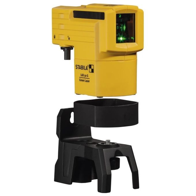 Stabila 19110 LAX 50 G Laser a Linea Croce Verde Autolivellante Portata 30 m Precisione ±0,5 mm-m IP53 colore Nero Giallo