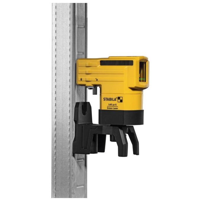 Stabila 19110 LAX 50 G Laser a Linea Croce Verde Autolivellante Portata 30 m Precisione ±0,5 mm-m IP53 colore Nero Giallo