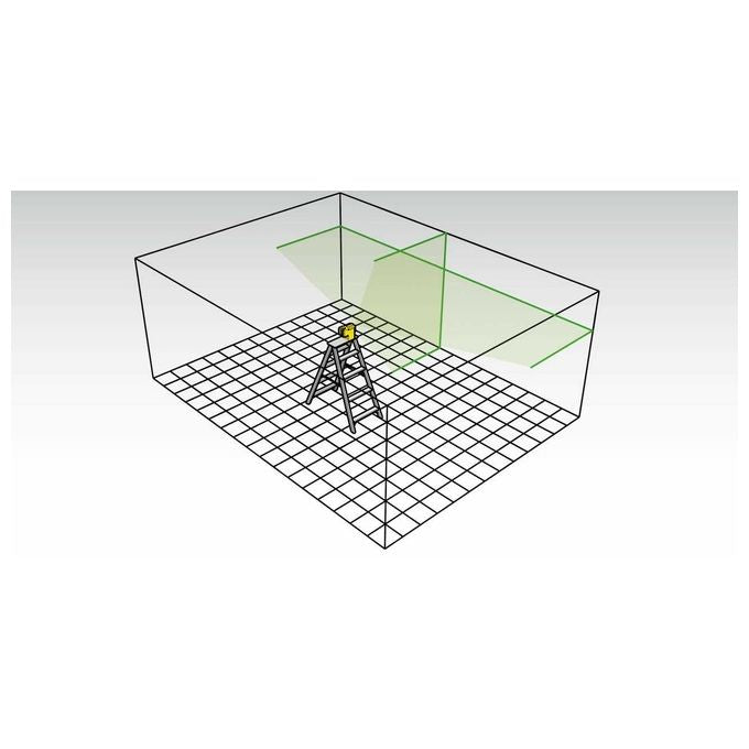 Stabila 19110 LAX 50 G Laser a Linea Croce Verde Autolivellante Portata 30 m Precisione ±0,5 mm-m IP53 colore Nero Giallo