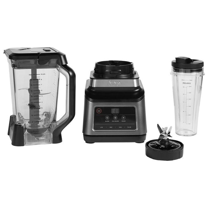 Ninja BN750EU Frullatore 2 in 1 Auto-iQ 1200 W Caraffa 2,1 L Bicchiere 700 ml Tritaghiaccio colore Nero