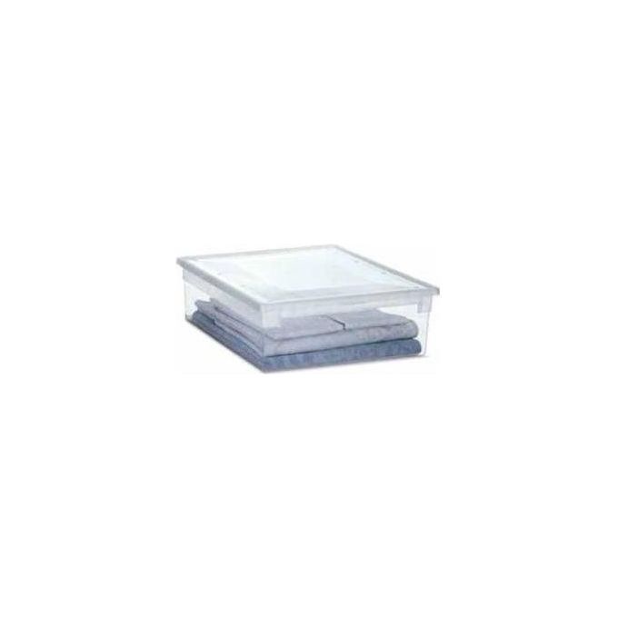 Terry 52XL Light Box Contenitore Portaoggetti 36 lt impilabile con coperchio colore Trasparente