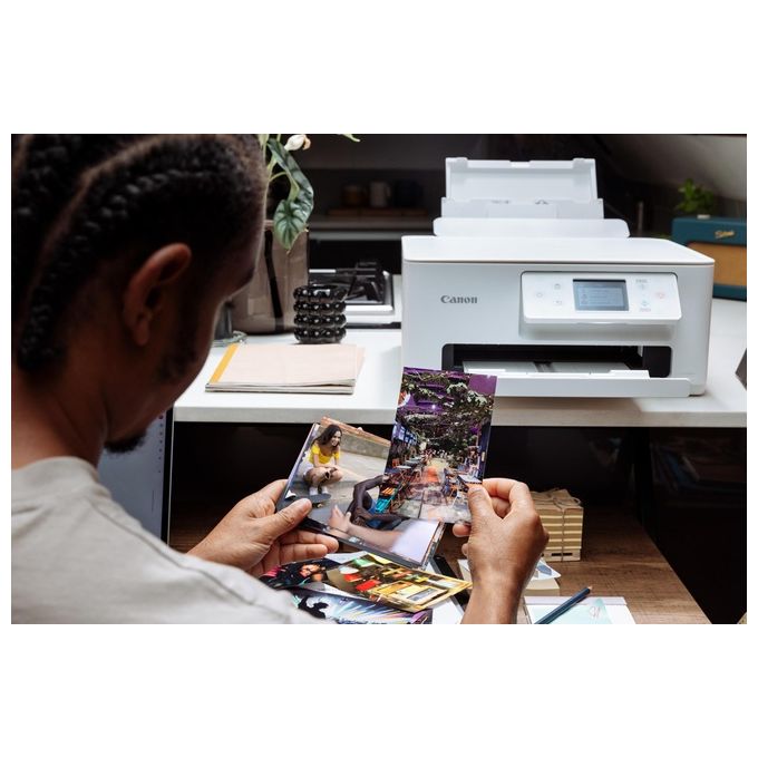 Canon TS7650I PIXMA Stampante Multifunzione Inkjet A4 1200x1200 DPI Wi-Fi Fronte Retro LCD Touch colore Bianco