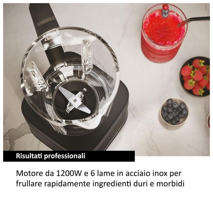 Haier HBL5B2011 I-Master Serie 5 Frullatore 1200 W 2 L 6 lame acciaio inox 3 programmi autopulizia Personal Jug colore Nero