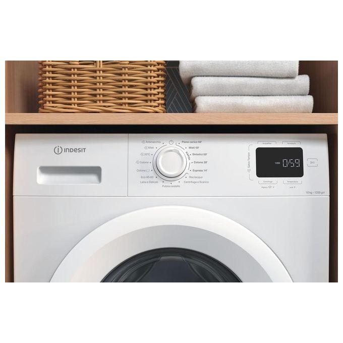 Indesit IM 1072 MY TIME IT Lavatrice Caricamento frontale 10 kg 1200 Giri-min Bianco