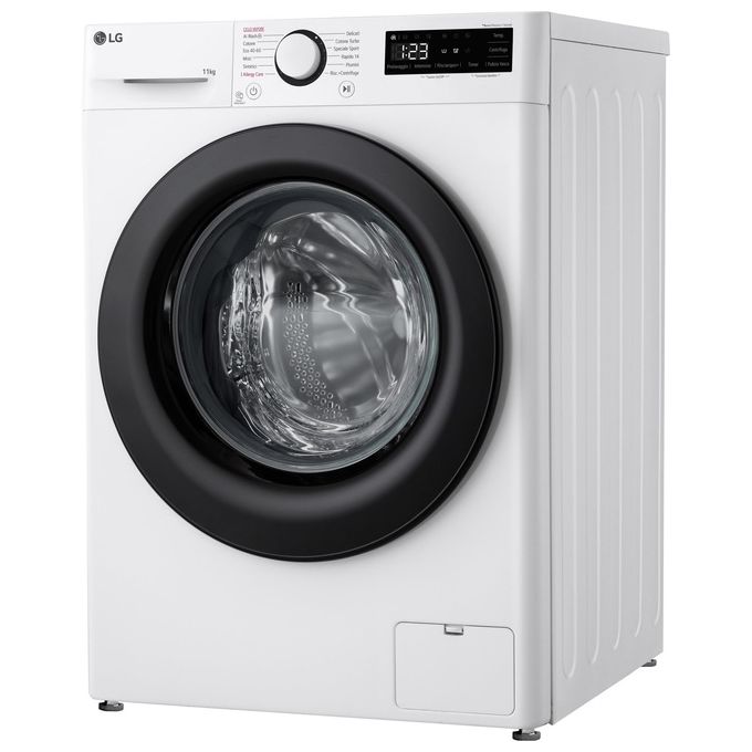 LG AI DD F4R3011NSWB Lavatrice Classe A -10% Carica Frontale Serie R3 Lavatrice 11kg 1400 giri AIWash Lavaggio a vapore Motore Direct Drive Smart Diagnosis Libera installazione Bianca