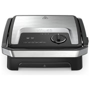 Moulinex GI272D Inicio Adjust Griglia Elettrica 2 in 1 Piastra Antiaderente 2180 W Termostato 3 Temperature colore Nero