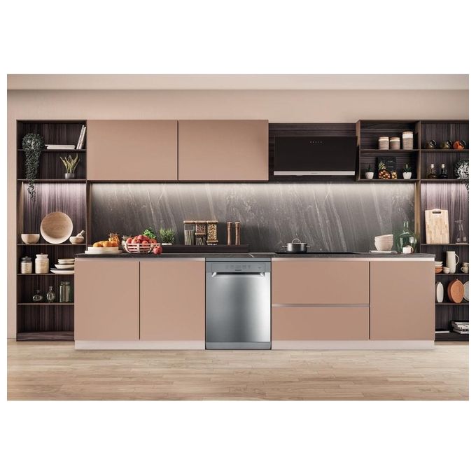 Hotpoint H2F HL626 X Lavastoviglie Libera Installazione 14 coperti Classe E 46 dB Motore Inverter (85x60x59 cm) colore Acciaio Inox